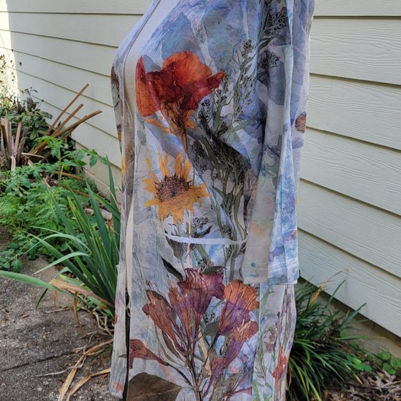 Et'Lois lightweight open cardi w pockets - Picture 3 of 4